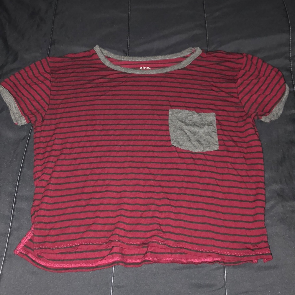 Striped Cropped Tee